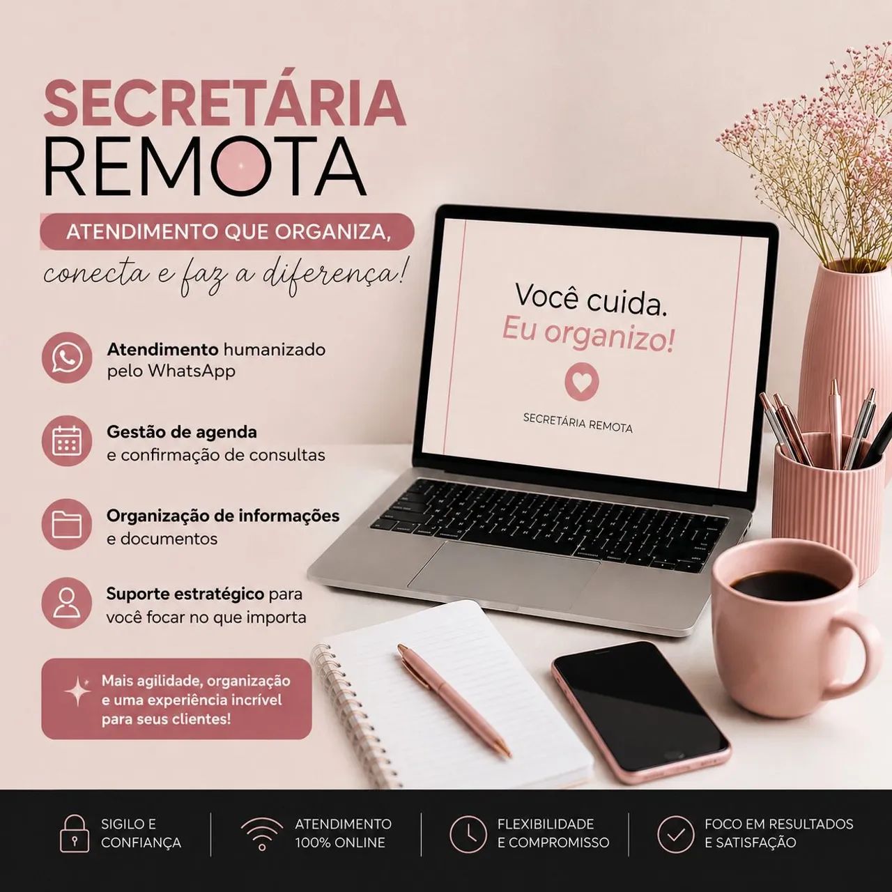 SECRETÁRIA REMOTA | ATENDIMENTO, AGENDA E ORGANIZAÇÃO
