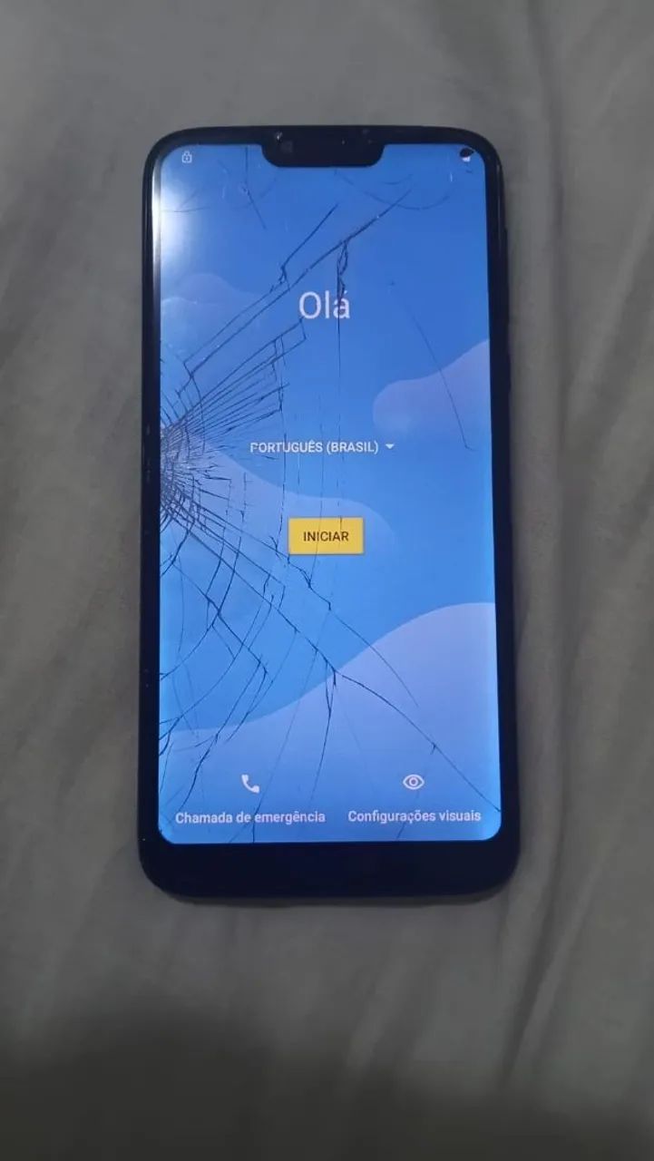 Moto G7 Power - tela trincada - Foto 4