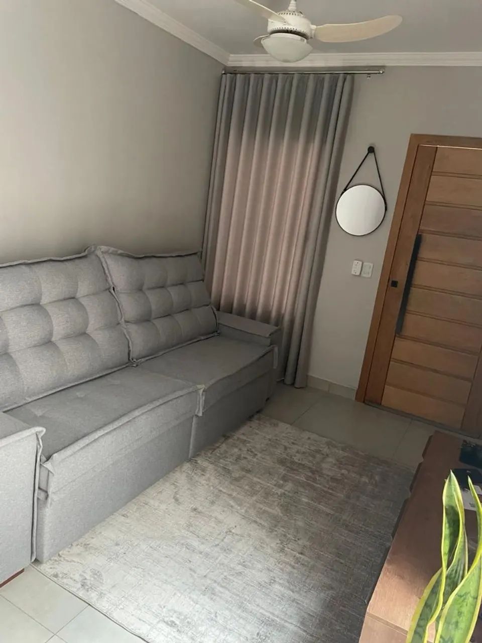 Sofá retrátil e reclinável de linho - Foto 2