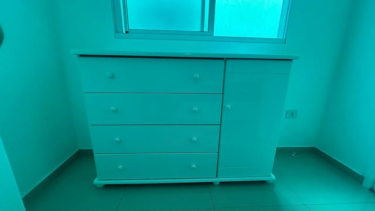 Cômoda branca em MDF - Foto 2