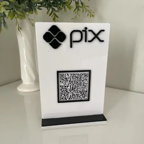 Placa Display MINI QR CODE em Acrílico - Foto 4