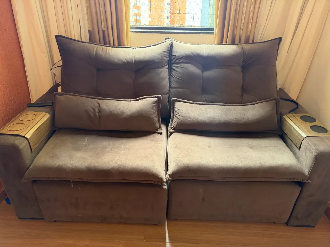 Vende-se sofá retrátil semi novo  - Foto 3
