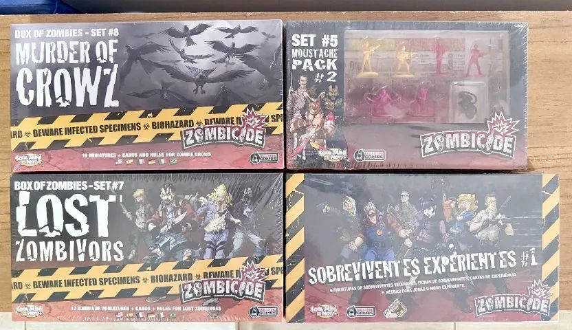 Lote Zombicide (Lacrados) - Caixas Base e Expansões Raras