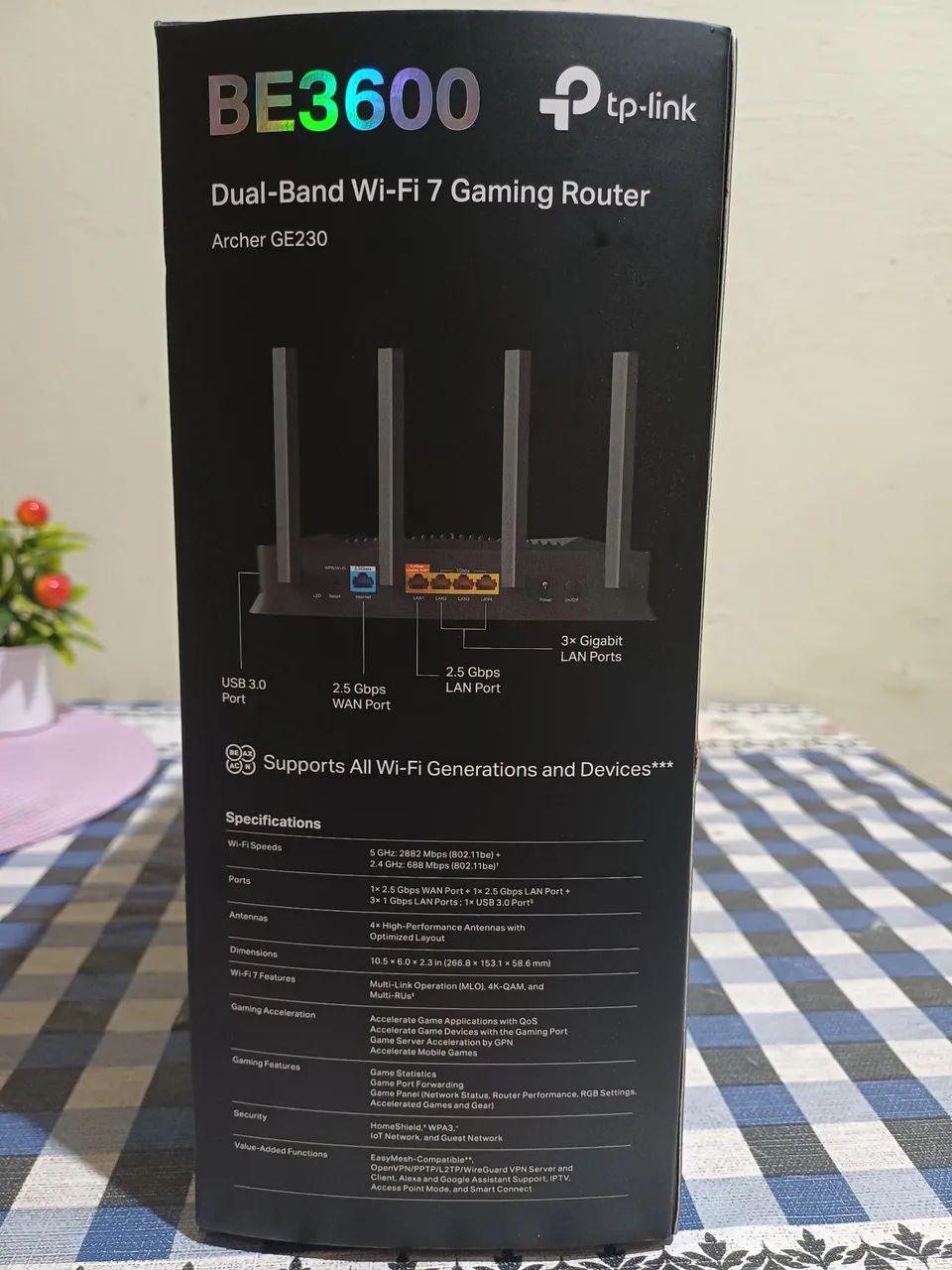 Roteador Tp-Link Archer GE230 BE3600 WI-FI 7 - Foto 3