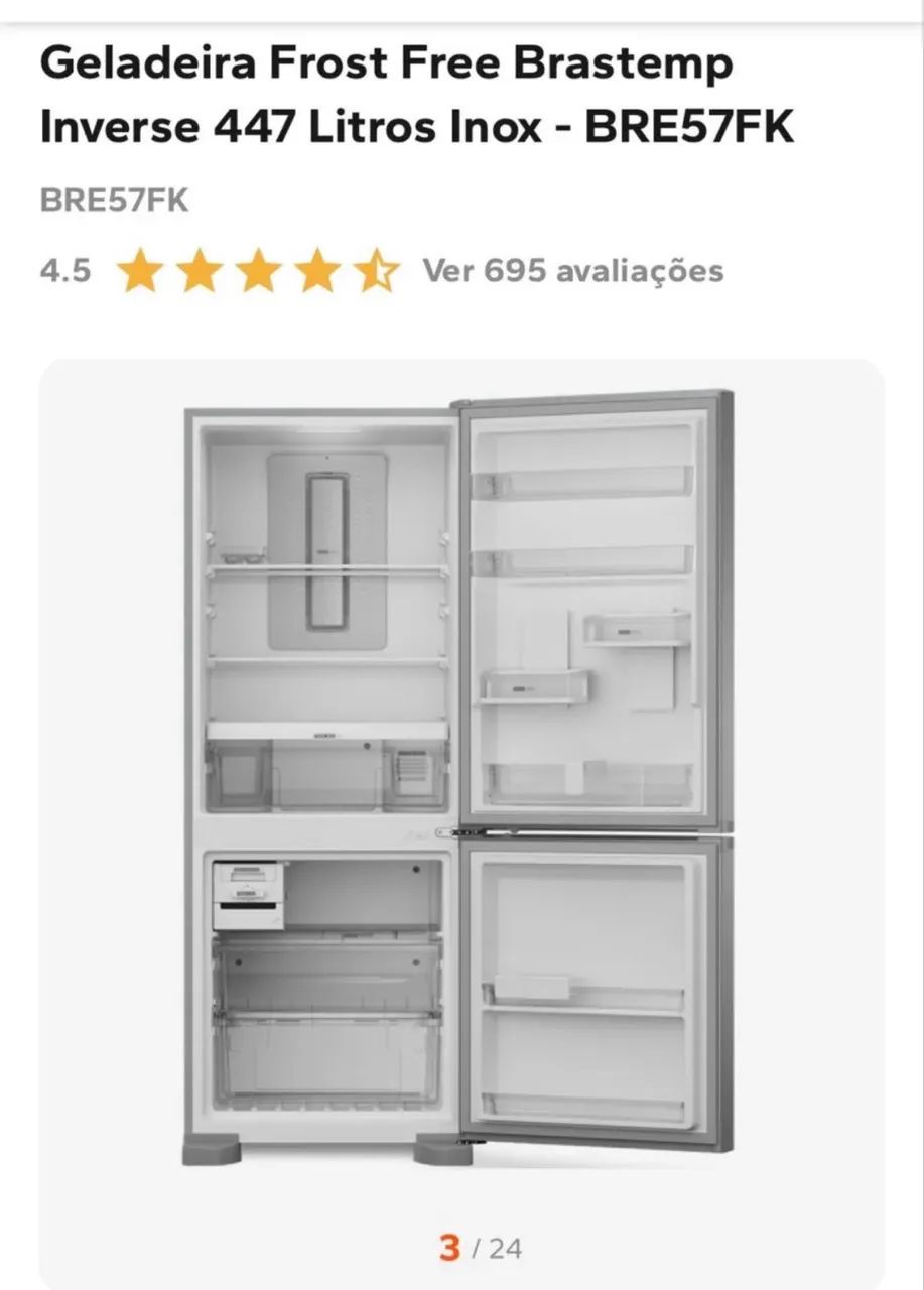 Geladeira Inverse Brastemp - Foto 4