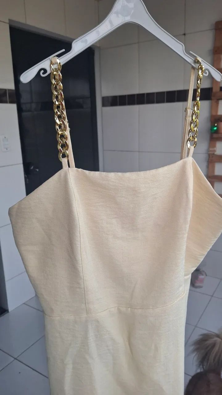 Vestido curto amarelo - Foto 3