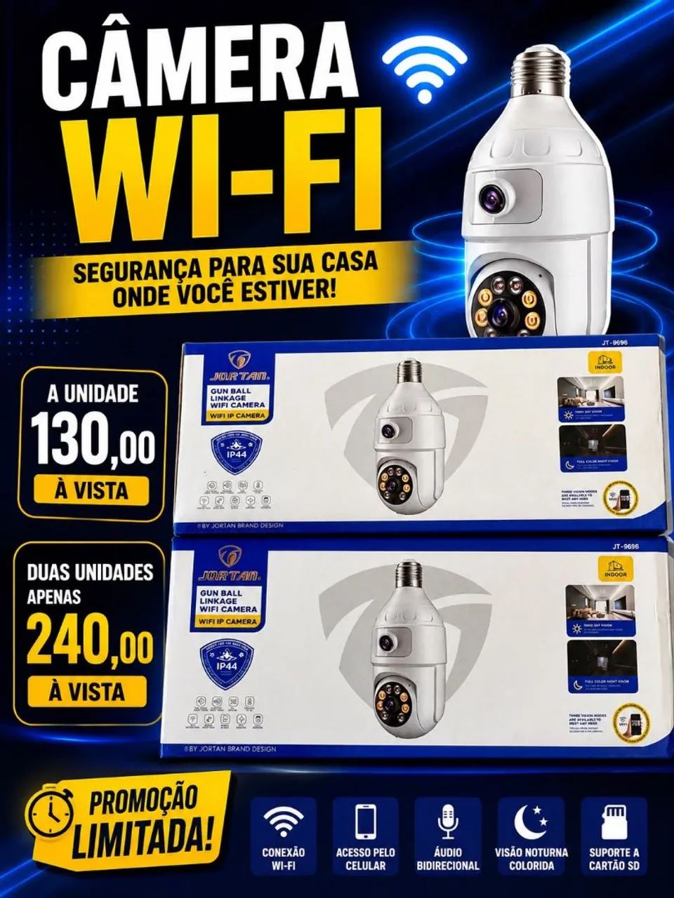 Câmera de segurança Wi-Fi  - Foto 4