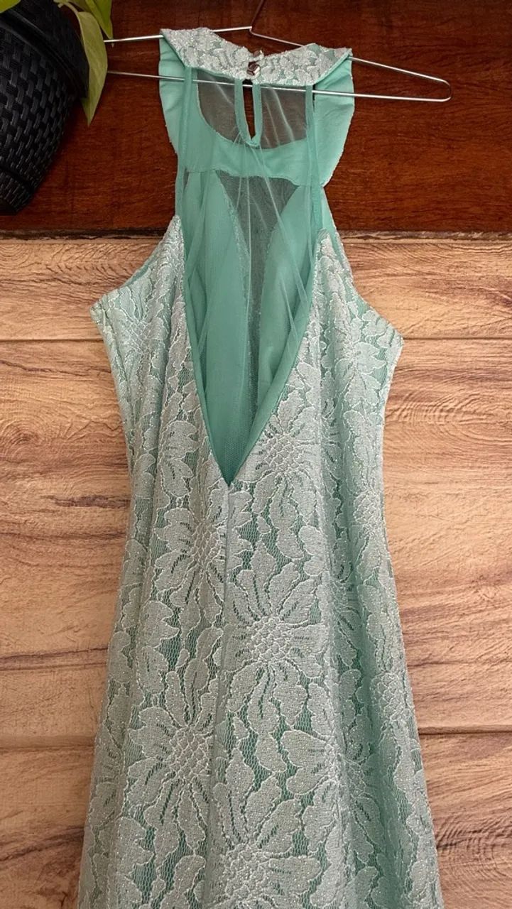Vestido longo - Verde Água - Foto 3