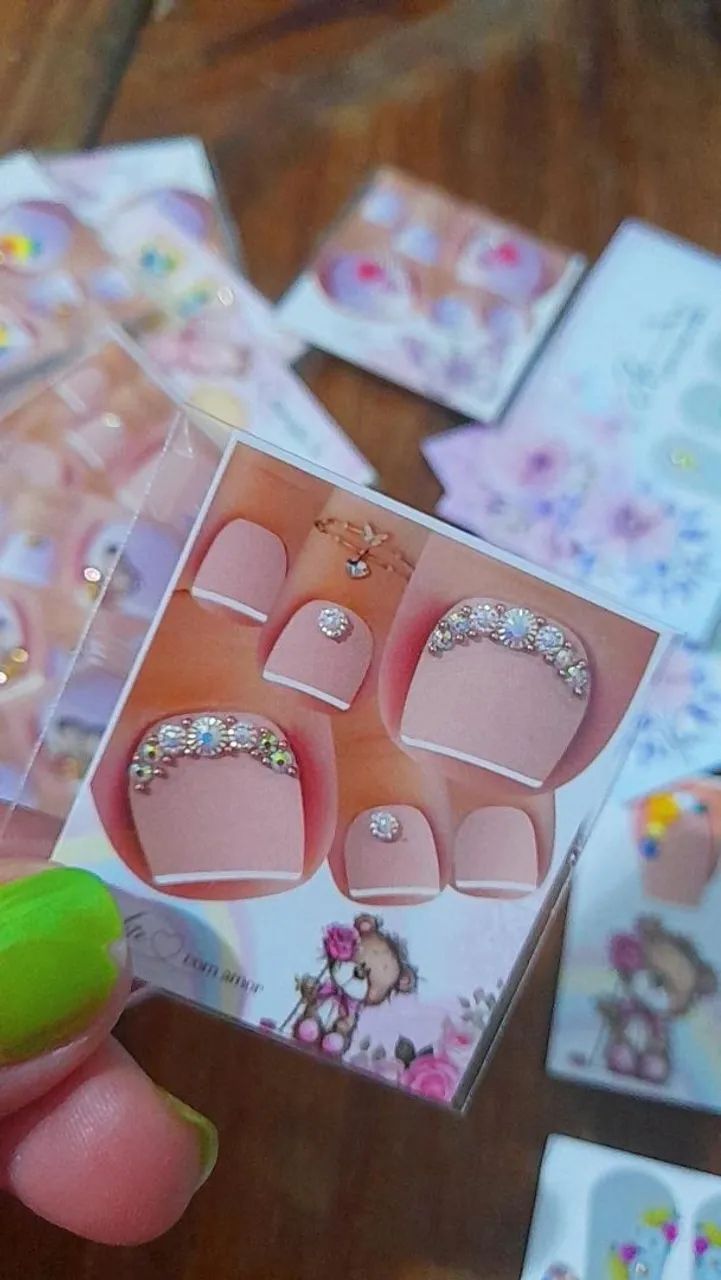 Adesivos e joias para unhas - Foto 4