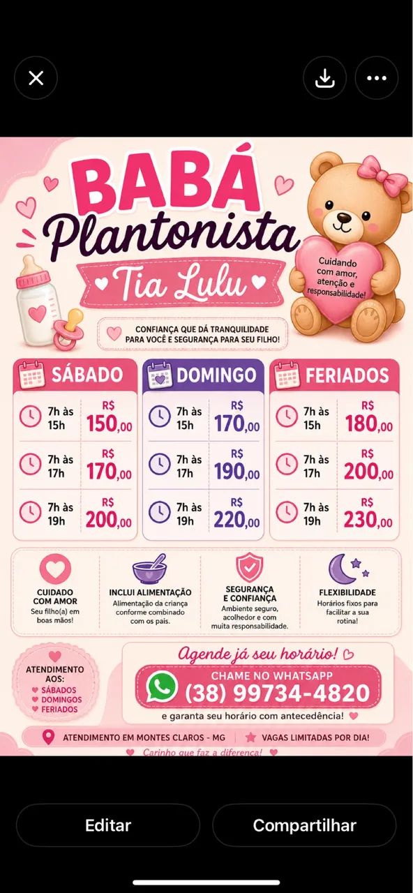 Baba finais de semana