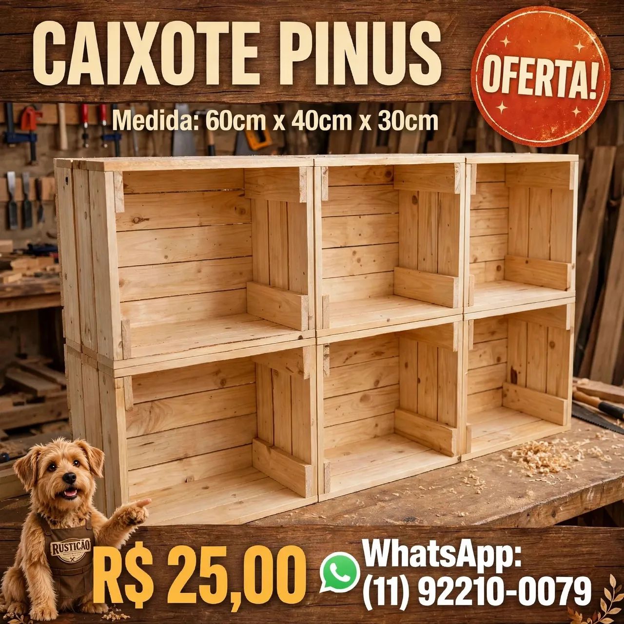 Caixote fabricação própria 