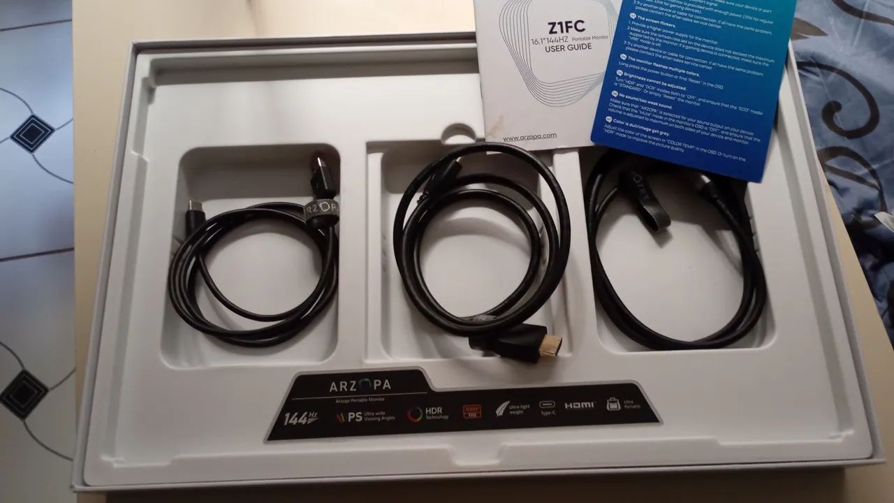 Monitor Portátil Arzopa Ultrafino 1080p 16,1 polegadas  - Foto 3