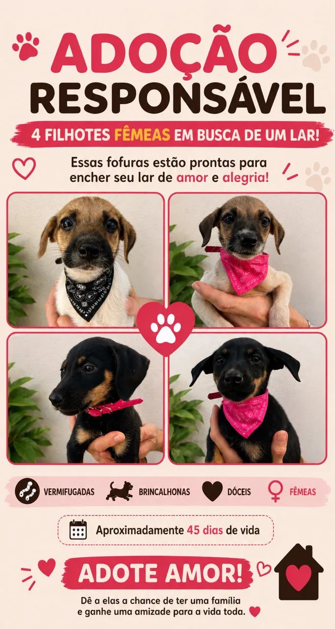 Filhotes cachorro doação