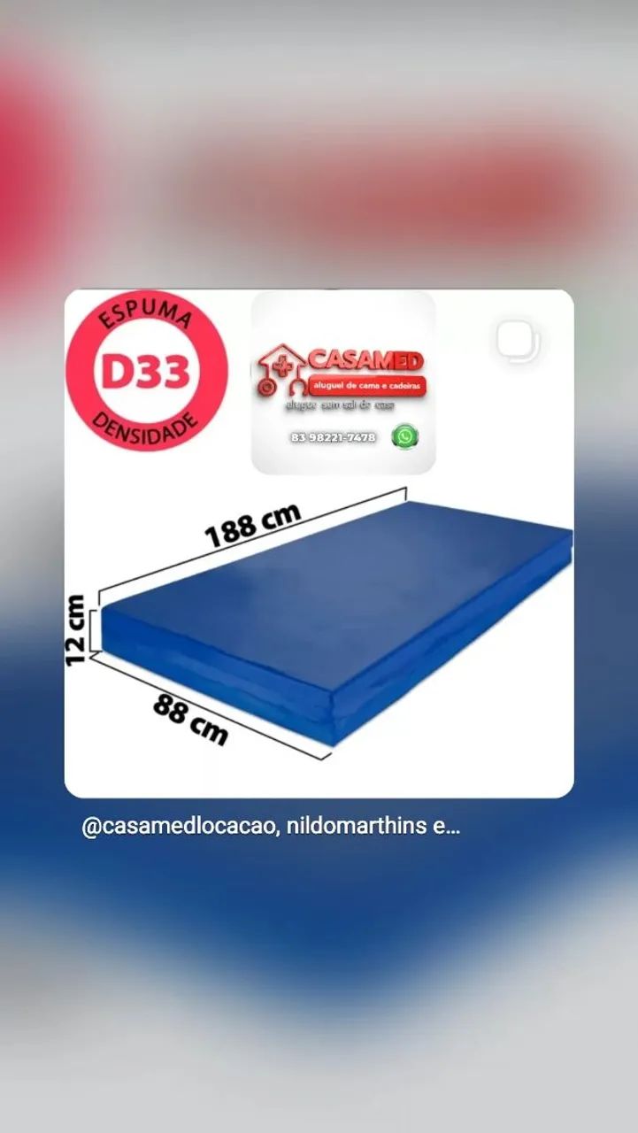 COLCHÃO HOSPITALAR D33  - Foto 4