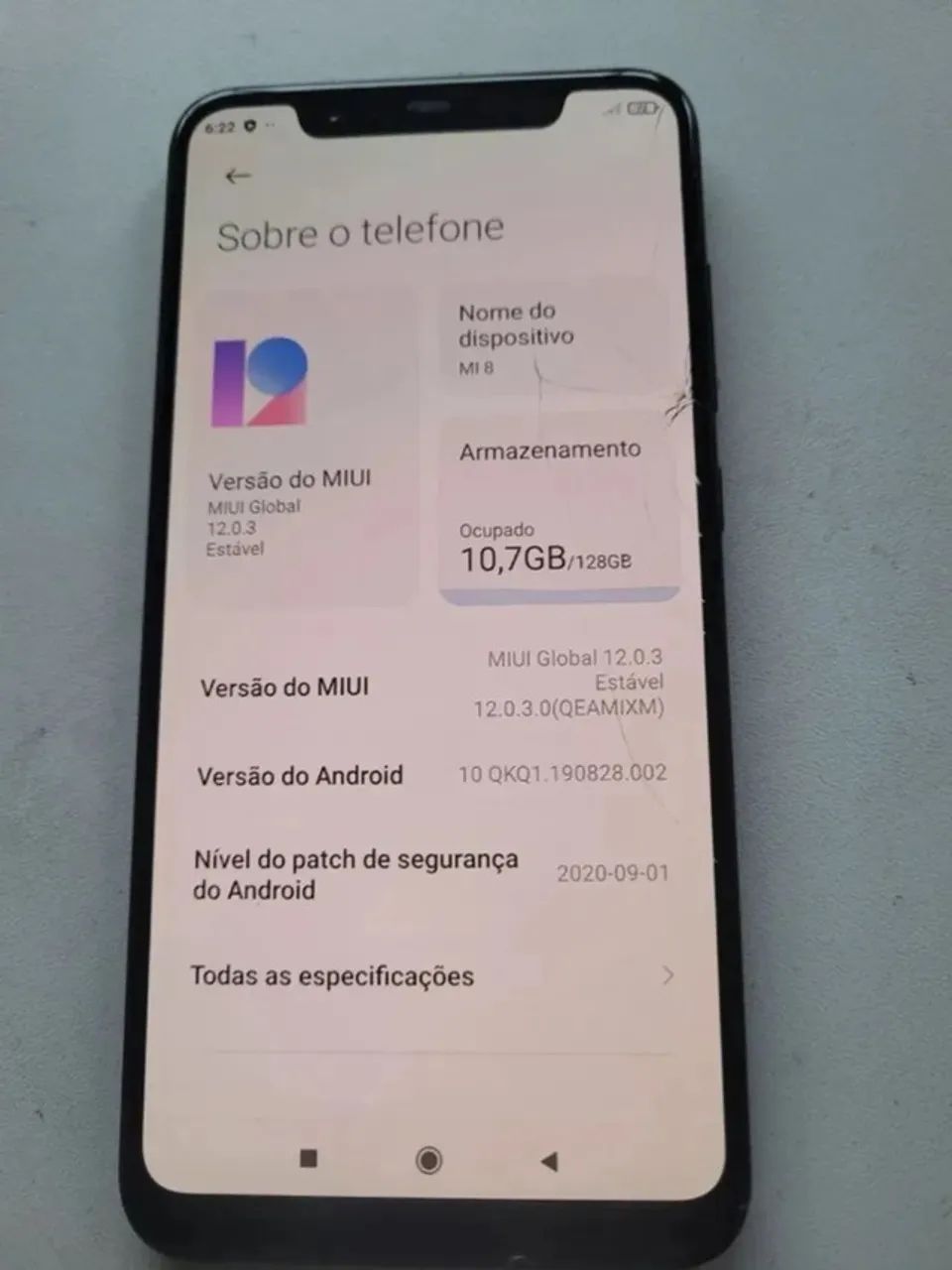 xiaomi mi 8 128gb snapdragon funciona 100% nao é o lite, melhor que redmi e mi9