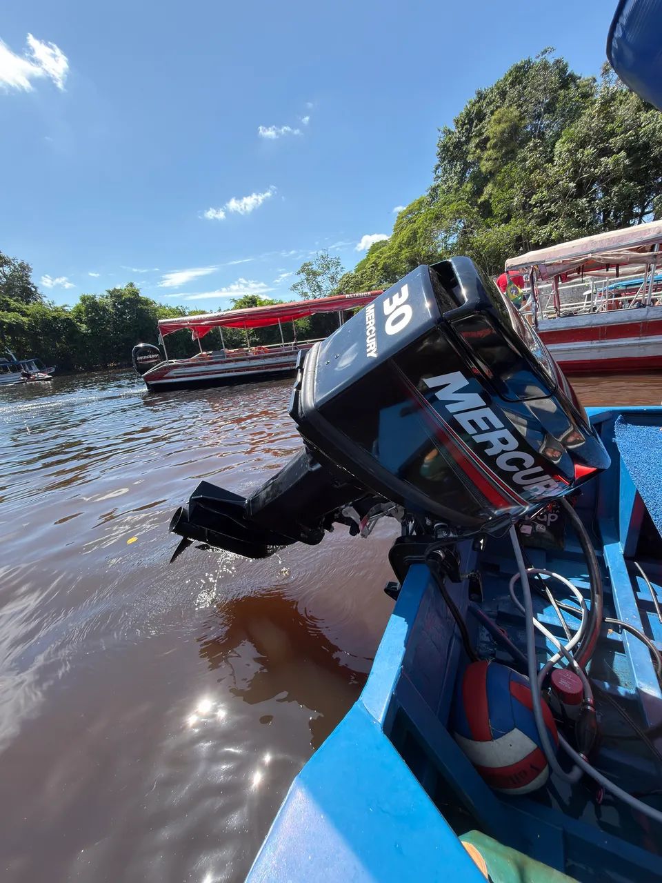 Motor 30HP Mercury Partida elétrica 