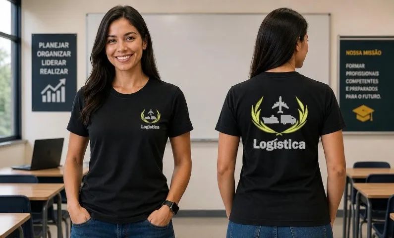 10 Camisas Personalizadas Uniforme Curso Técnico / Algodão - Foto 3