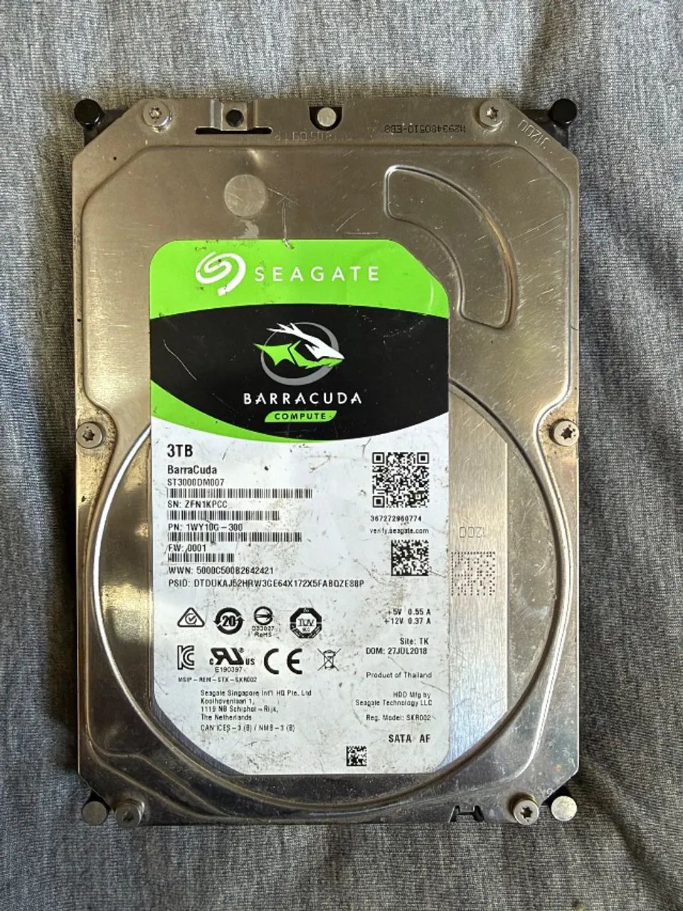 HD Segate 3TB Interno/Externo*