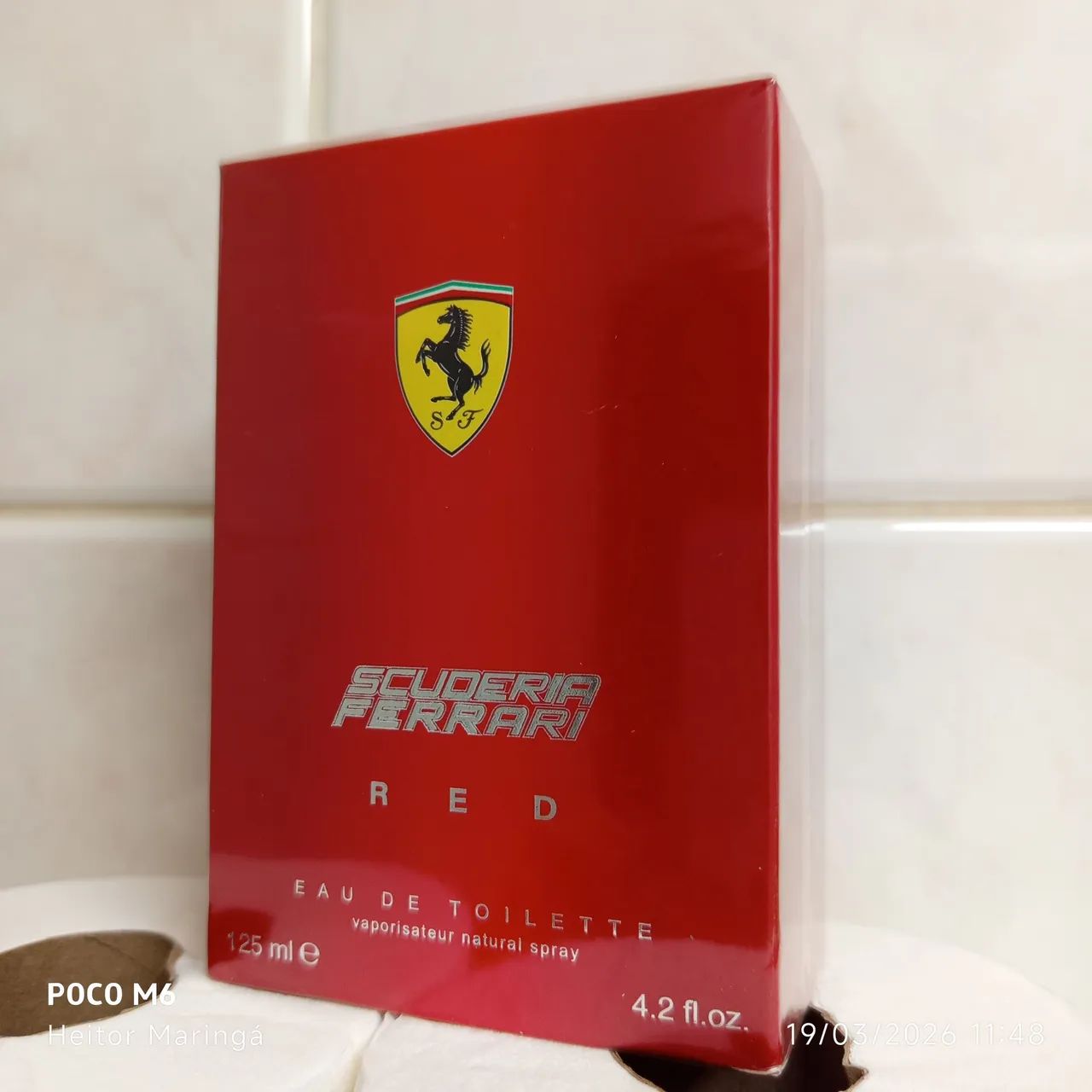 perfume ferrari red 125ml original 