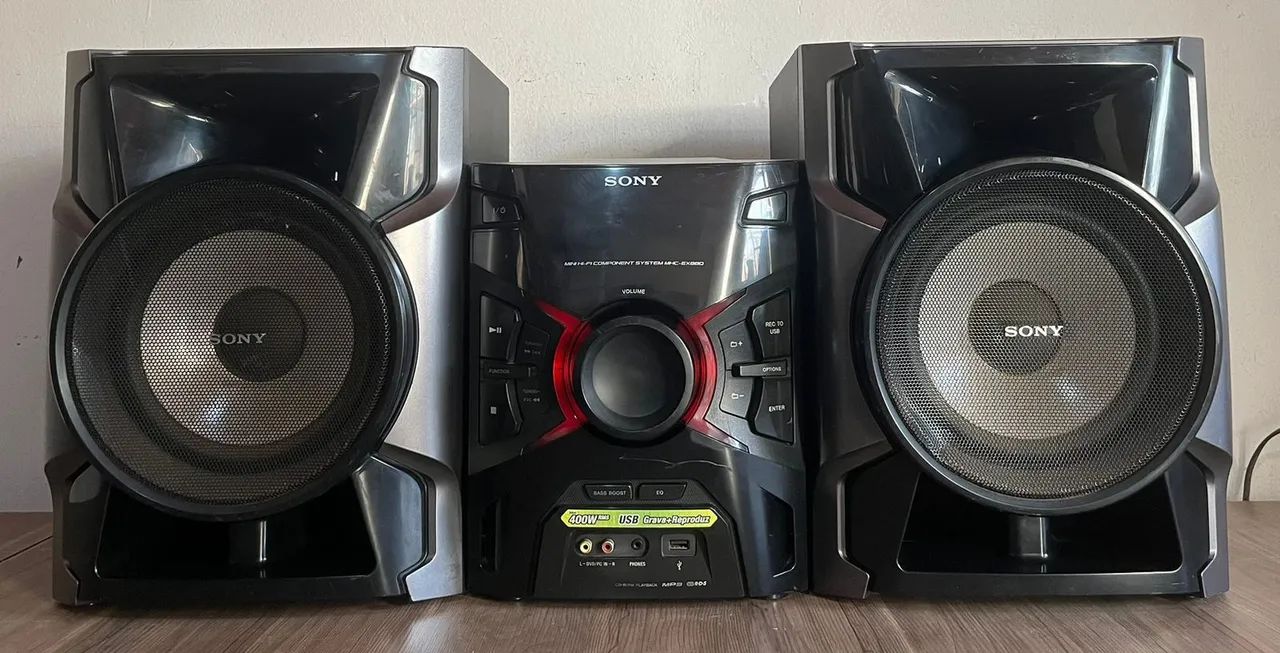 Mini System Sony Mhc-Ex880 Defeito 400 RMS USB Cd Leia Descrição