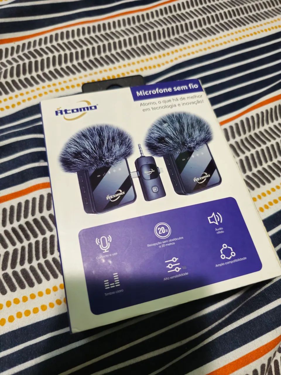 MICROFONE SEM FIO ÁTOMO PERFEITO PRA GRAVAÇÃO! - Foto 2