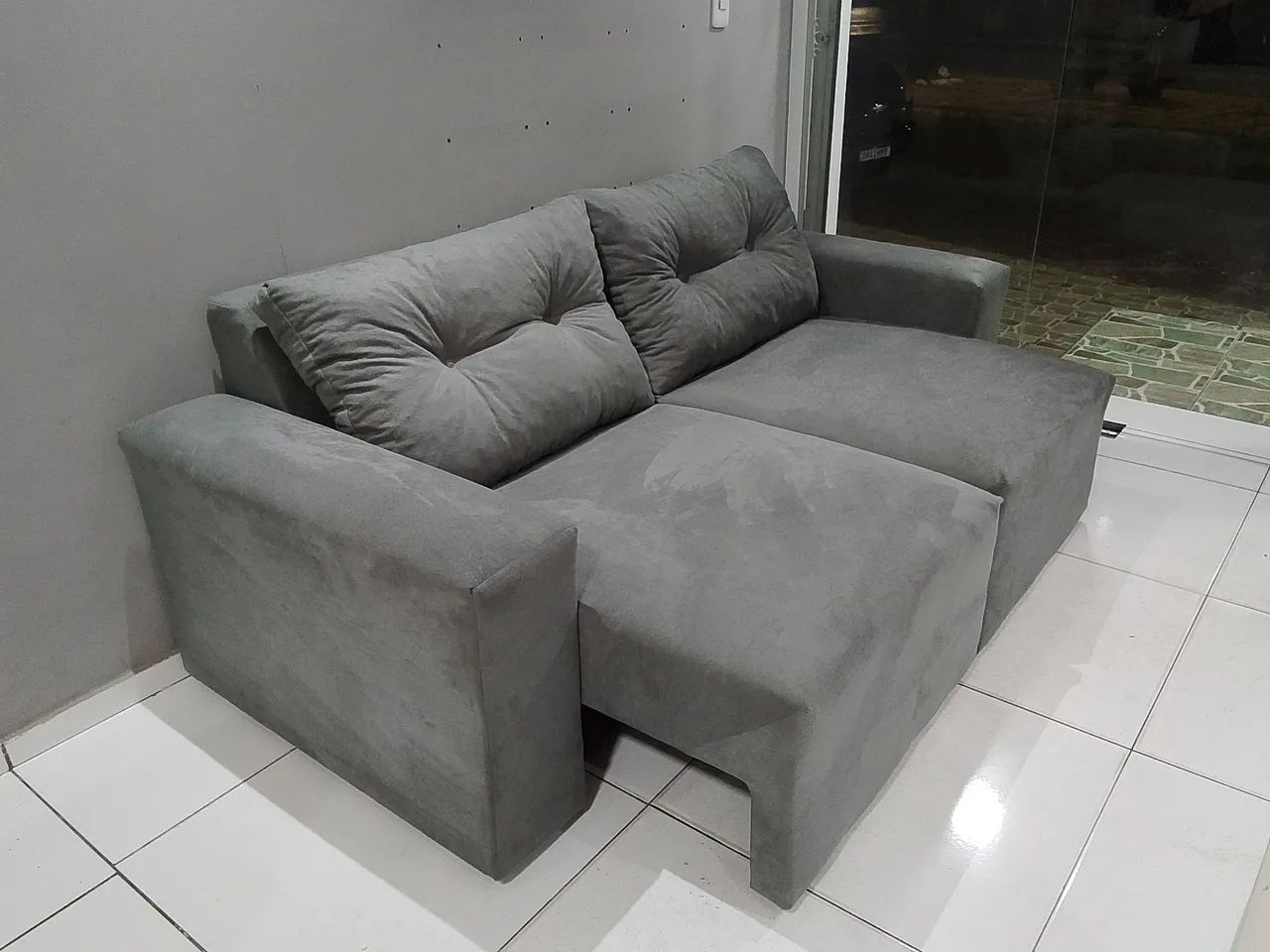 Promoção imperdível de 1500 por 1299,99 Sofá retrátil novo capacidade 3 pessoas espaçoso  - Foto 3