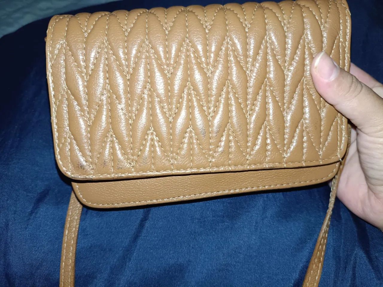 Vende-se bolsa couro café 