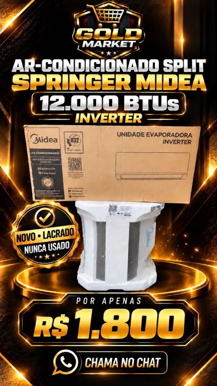 Vende-se ar-condicionado Split Midea inverter