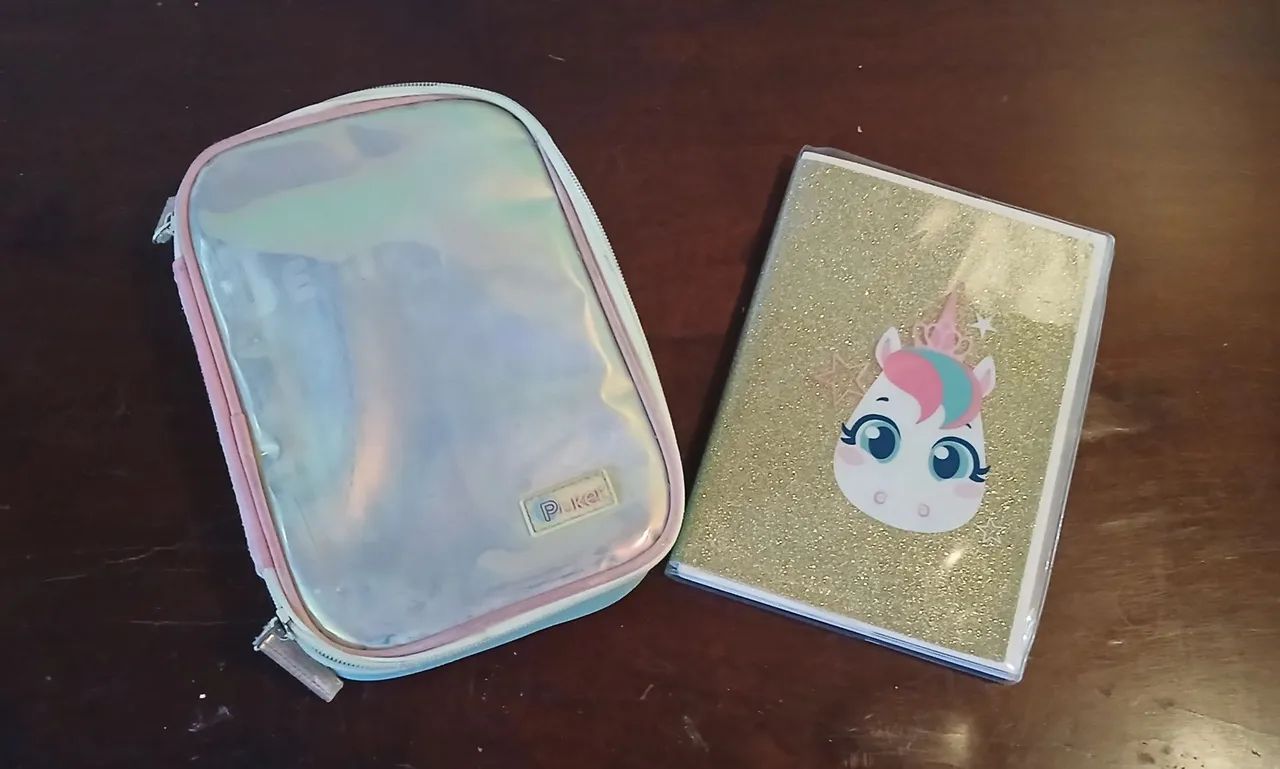 Kit infantil  Estojo + caderno  e mochila pucket - Foto 2