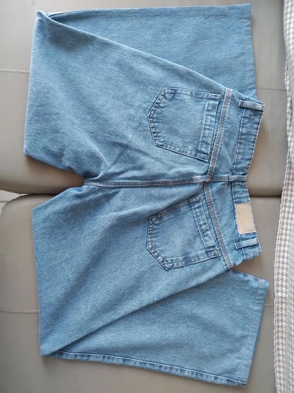 Calça wide leg jeans NOVA tam 42