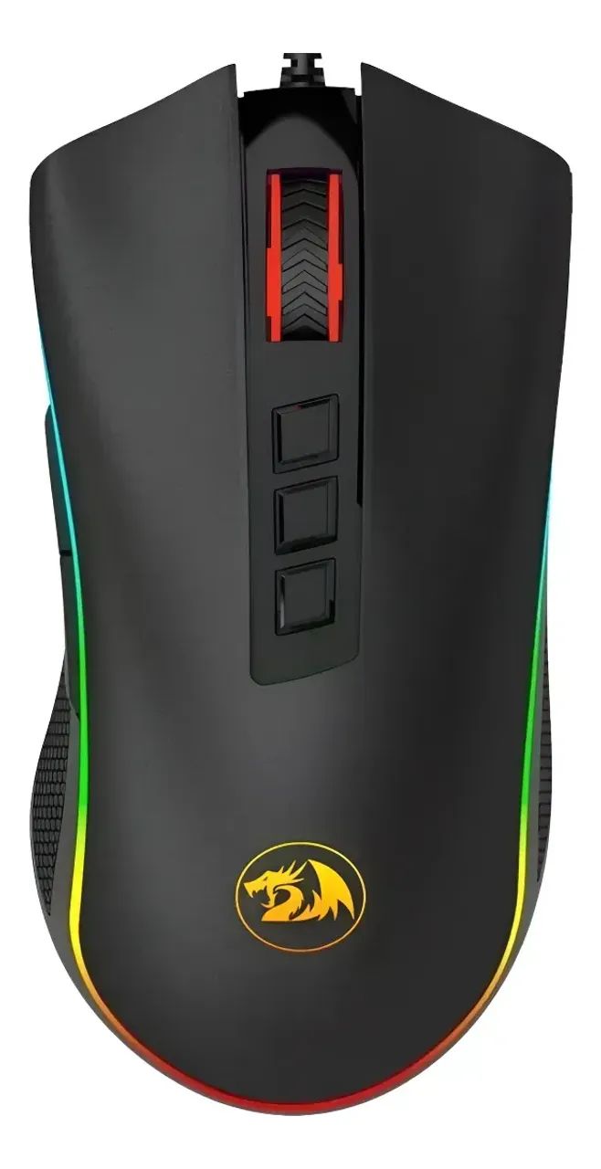 Mouse Gamer Redragon Cobra V3 Preto RGB - Foto 3