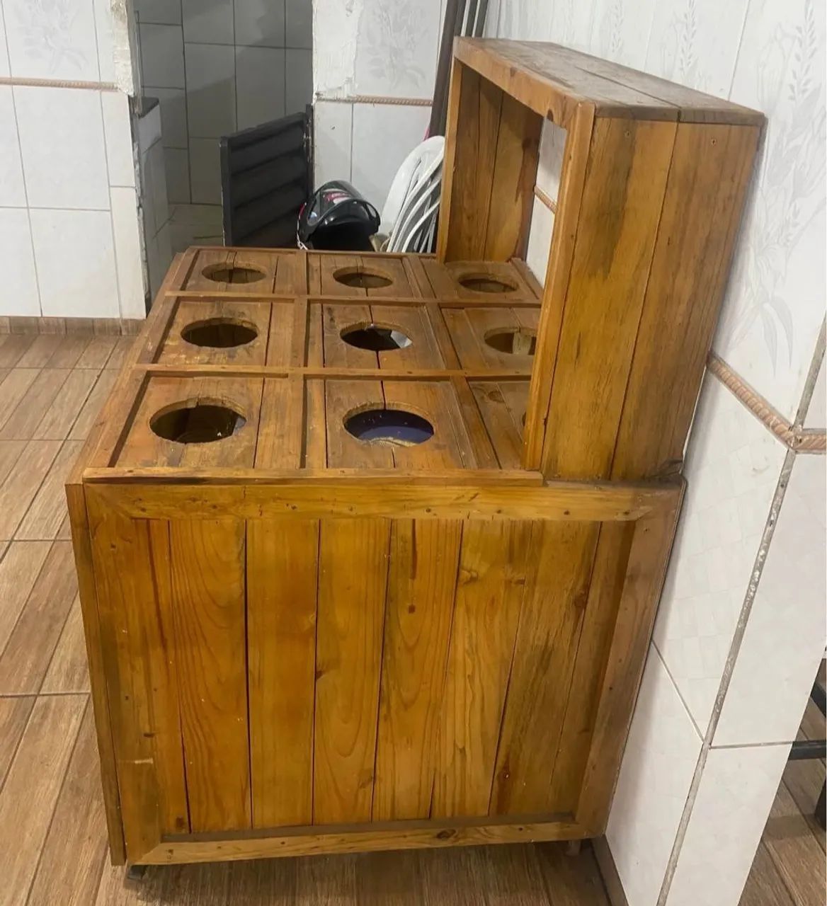 Balcão rústico para Açaiteria e Sorveteria  - Foto 4