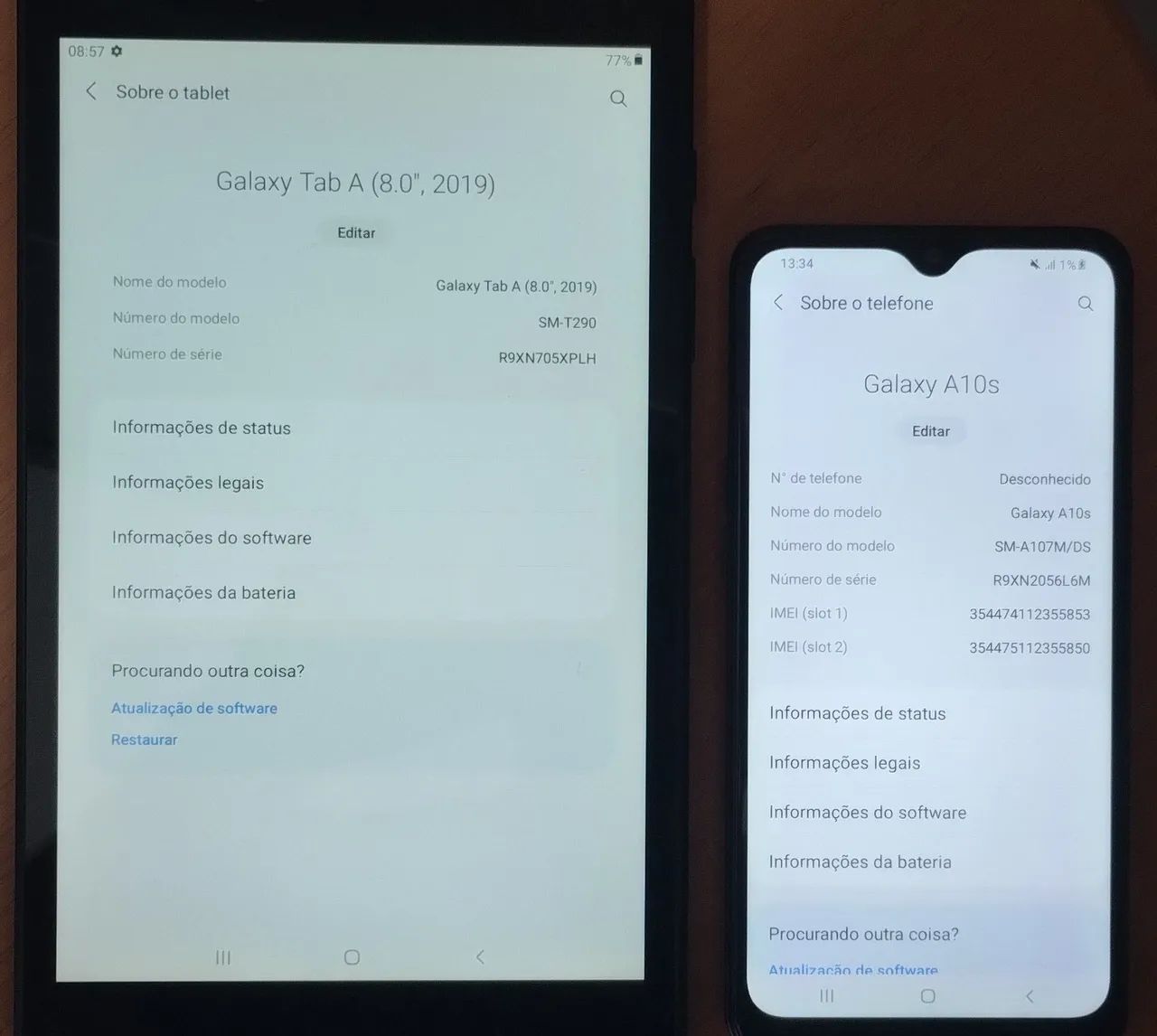 Tablet Galaxy Tab A e Celular Galaxy A10S - Samsung - Foto 3