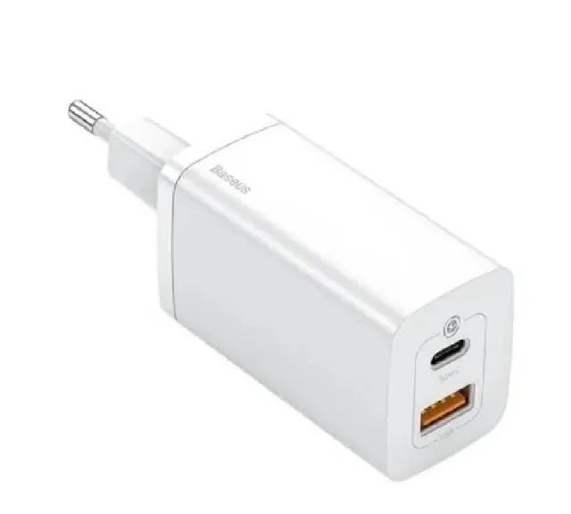 Carregador Rápido Baseus Gan 2 Lite Type-c + Usb 65w