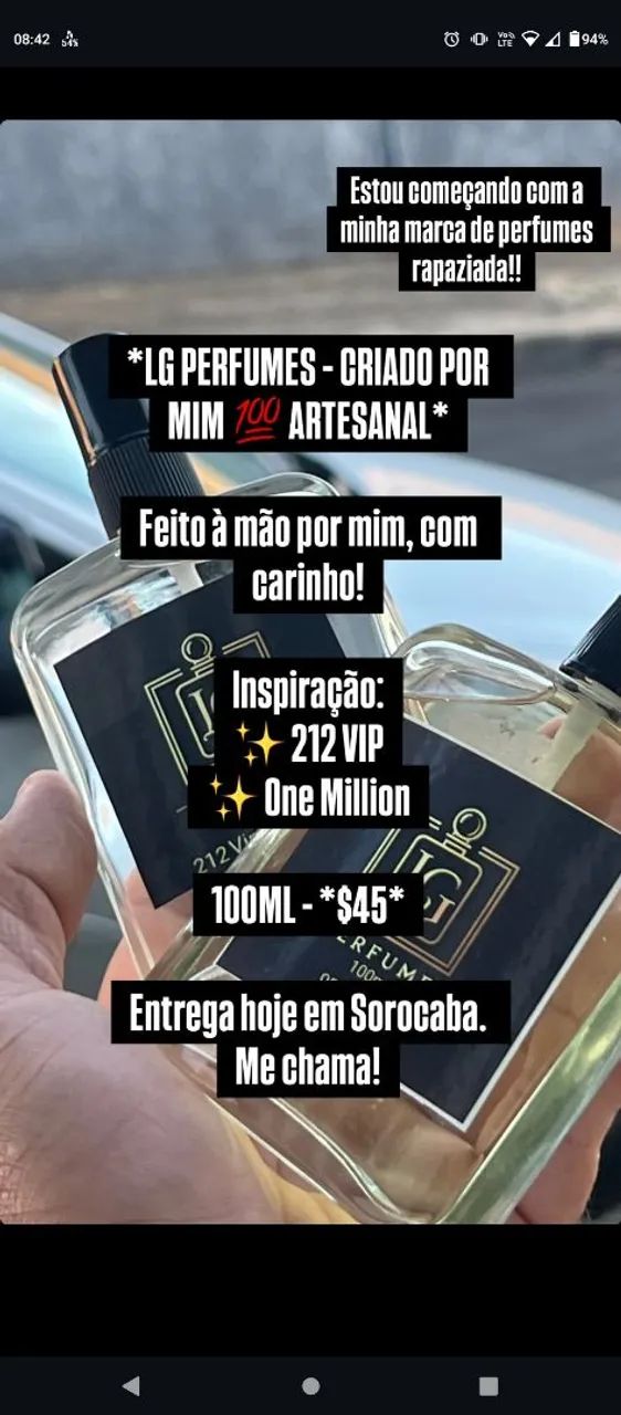 Perfumes artesanais 