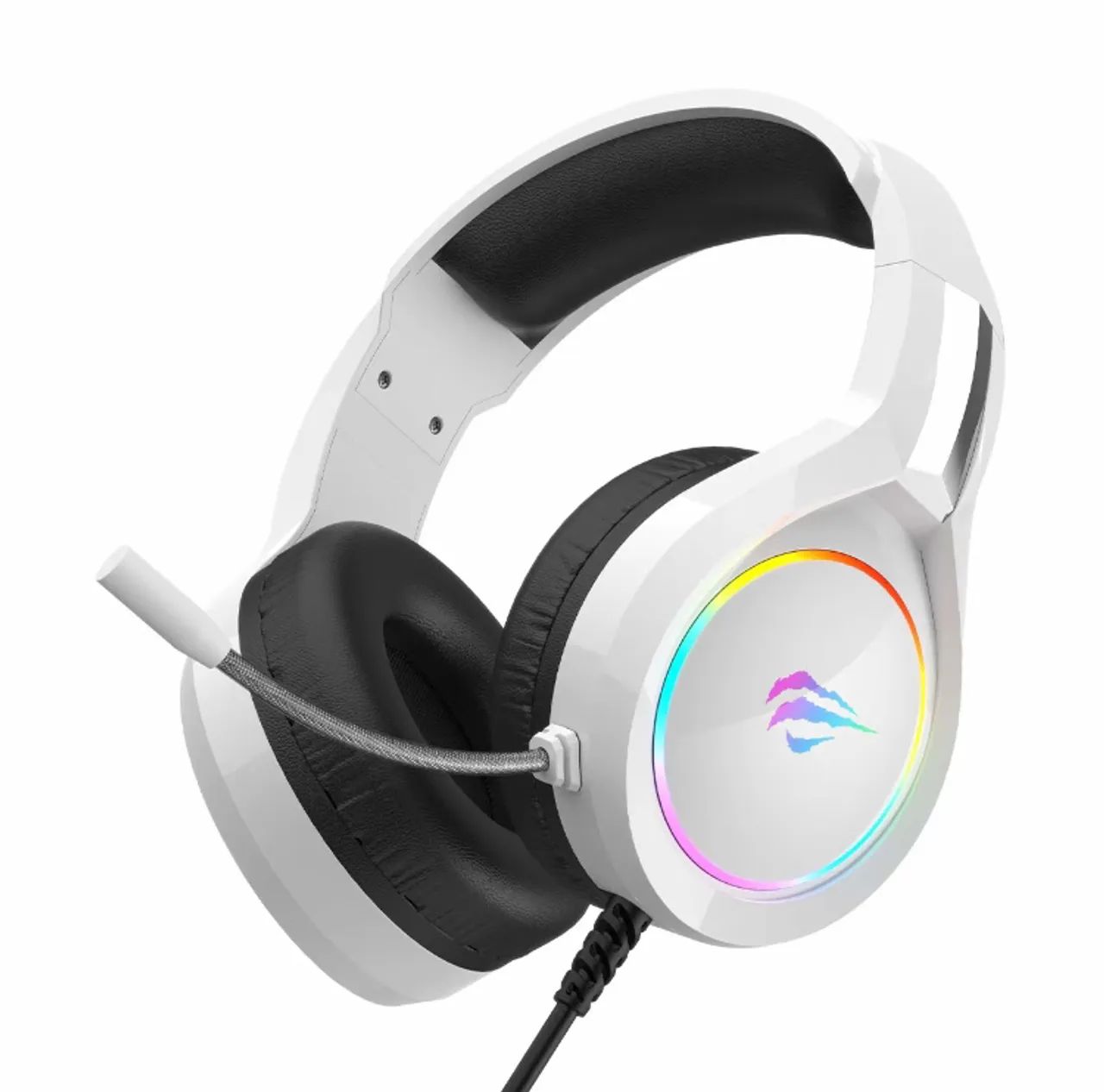 Headset Gamer Havit Gamenote H2232d RGB Branco - Foto 3