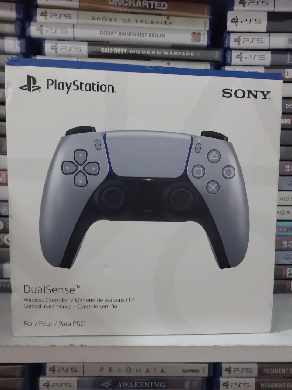 Controle Dualsense Prata - PS5.
