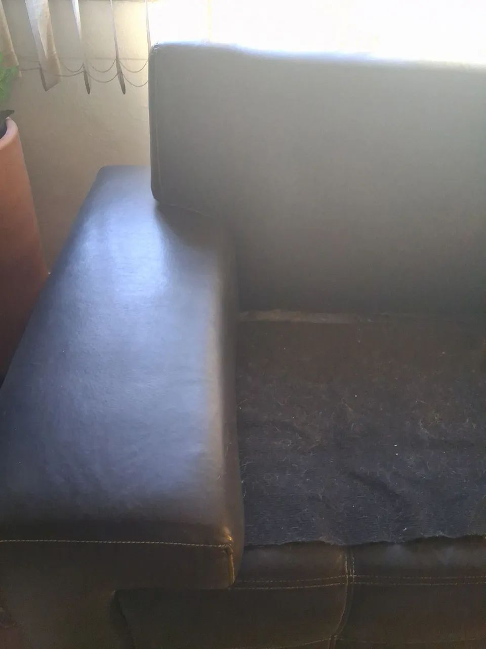 Sofa corino preto  2,30cm - Foto 5