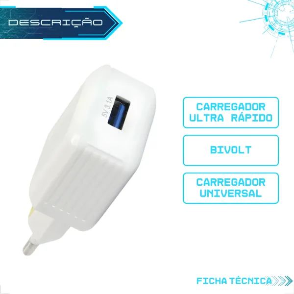 Kit Carregador iPhone Turbo 15w Lightning Micro-usb Anatel Kimaster - Foto 5
