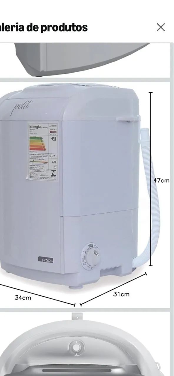 Máquina de lavar portátil 
