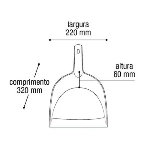 Pa Para Lixo 25307 320 X 220 X 60mm