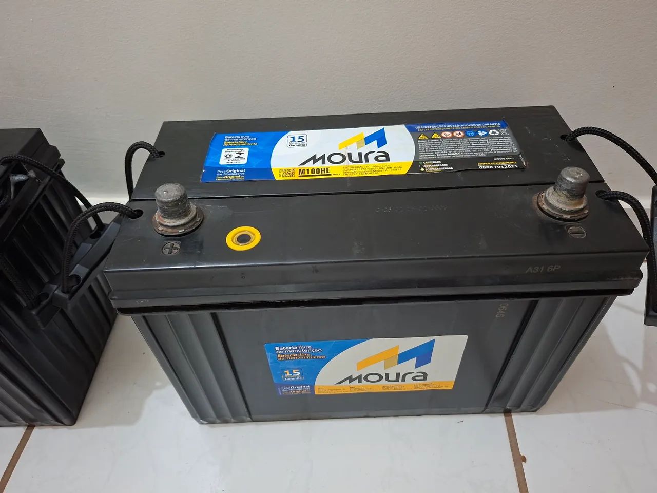 Vendo 2 baterias Moura 100 amperes 5 meses de uso - Foto 6