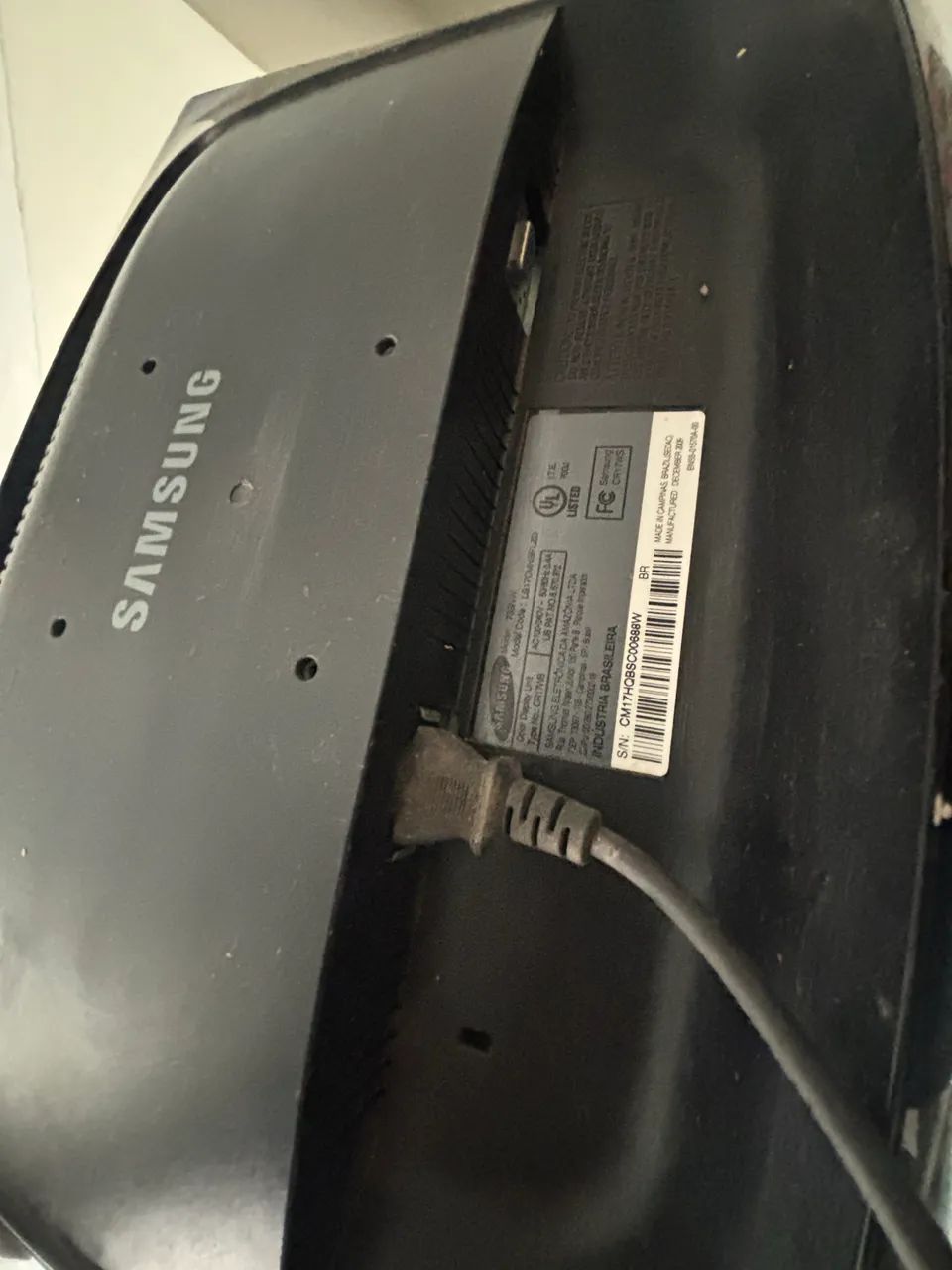 Monitor Samsung 733nw 17 Polegadas Tela Em Bom Estado Preto (Usado) - Foto 2