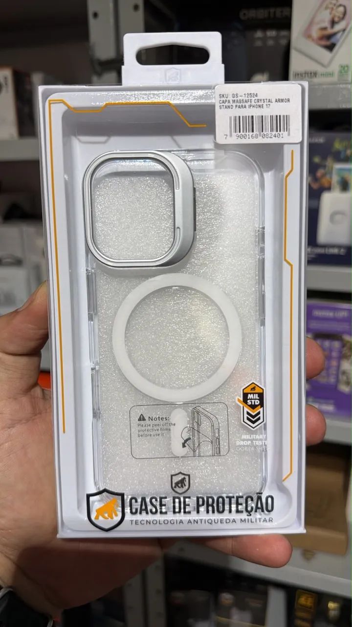 Capa MagSafe Crystal Armor Gshield para iPhones 17, 17 Pro e 17 Pro Max  - Foto 2