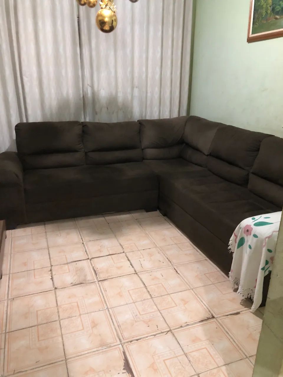 Vende-se sofá de Canto marrom65704309948931120