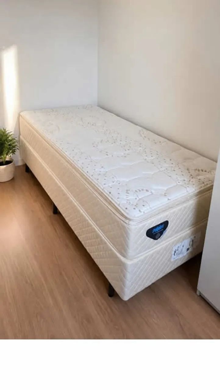 Cama de solteiro Base box e colchão Ecoflex Special High Support