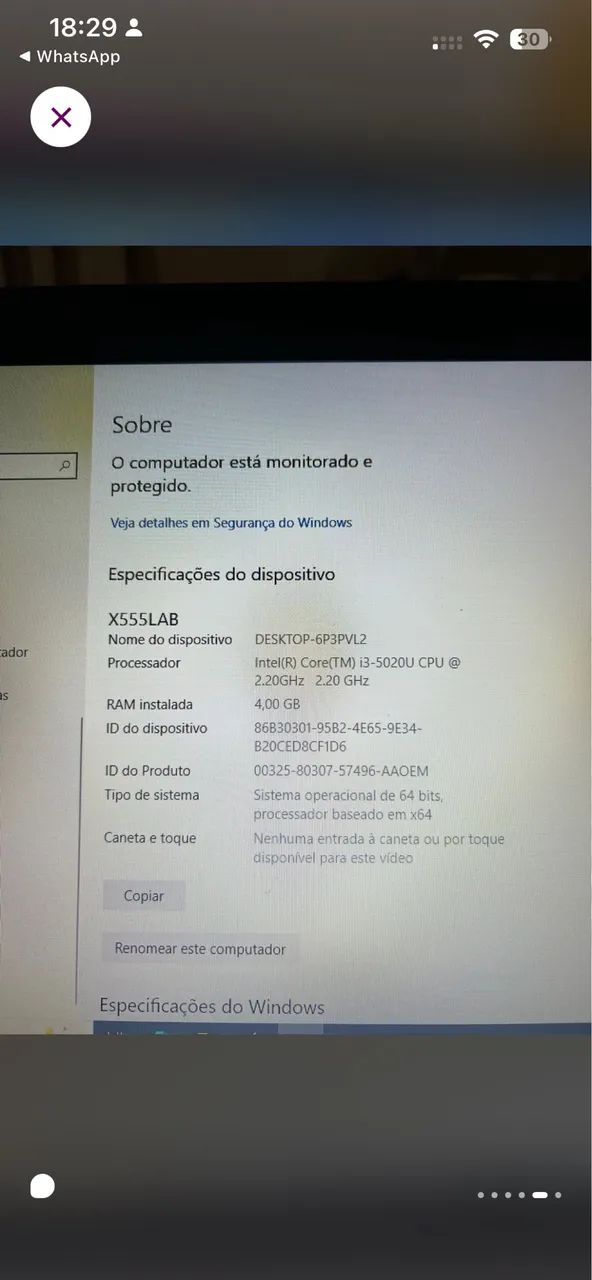 Notebook asus