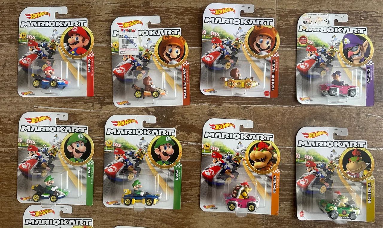 20 miniaturas Hot Wheels MarioKart Super Mario Bross - Foto 4