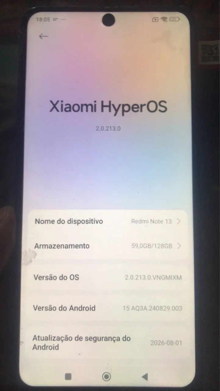 Celular Redmi Note 13 no precinho