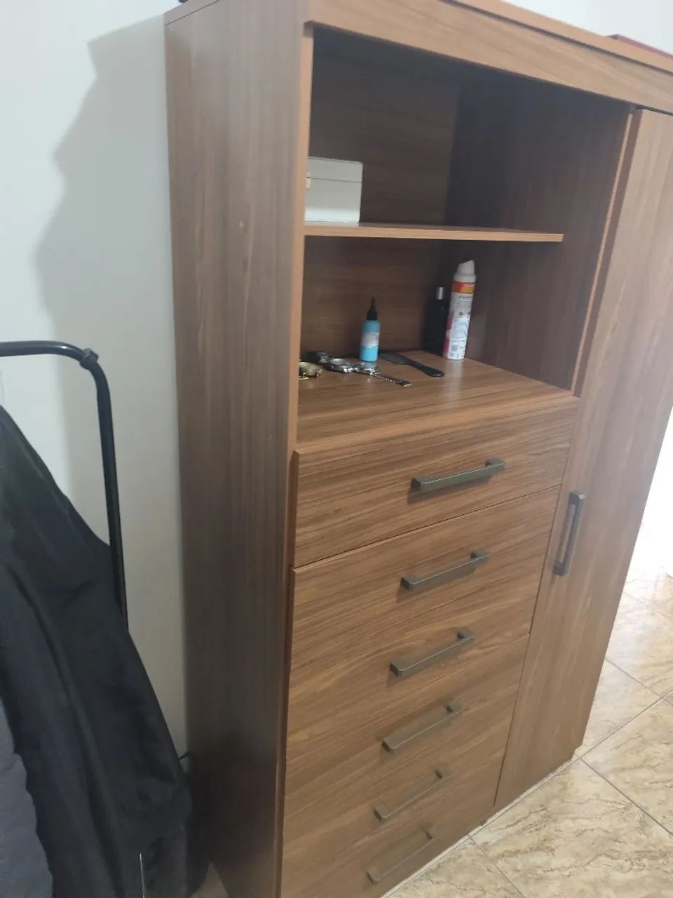 Comoda de MDP 1 porta e 6 gavetas - Foto 2